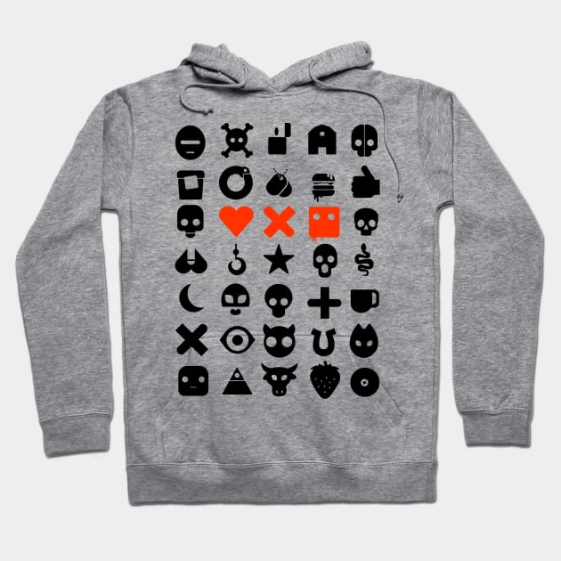 love dead and robot Hoodie by Eoli Studio